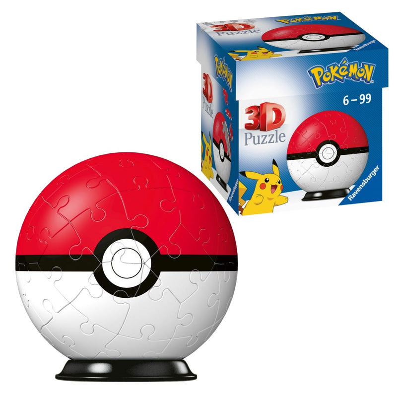 Načíst obrázek do prohlížeče galerie, Ravensburger Ravensburger Pokemon Pokeball 54 kus 3d skládačky