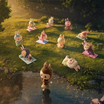 Load image into Gallery viewer, LABUBU THE MONSTERS – Lazy Yoga Series Display (10 pieces) – POP MART