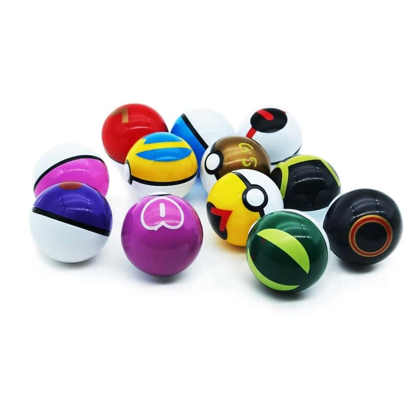 Načíst obrázek do prohlížeče galerie, Sada 12 pokéballů s figuríny Pokémona