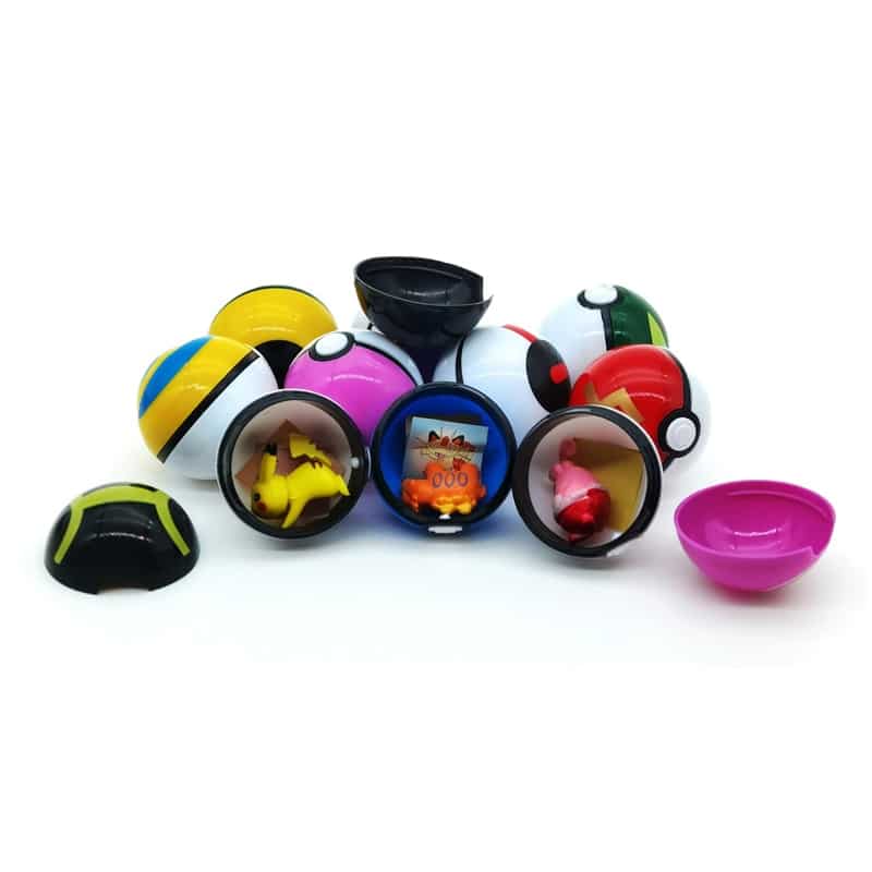 Načíst obrázek do prohlížeče galerie, Set of 12 Pokéballs with Pokémon figurines