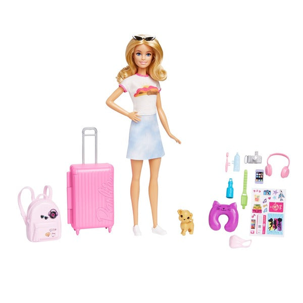 Load image into Gallery viewer, Malibu barbie doll box while traveling