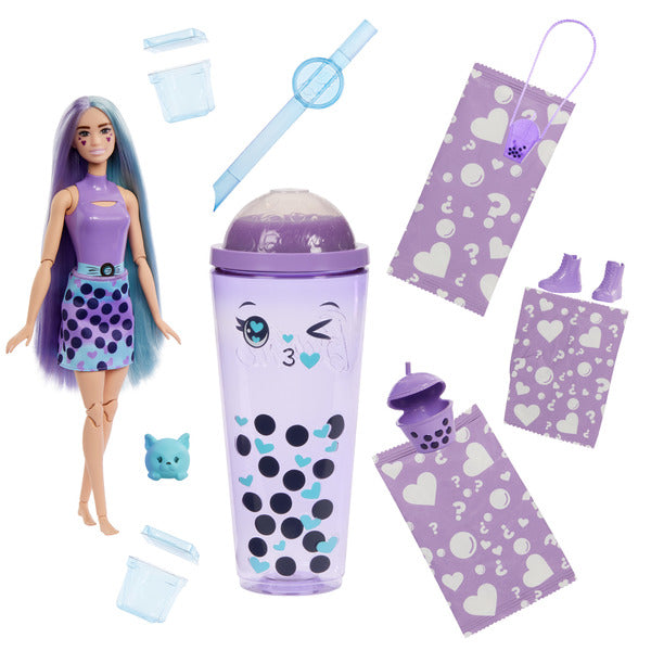 Load image into Gallery viewer, Barbie Pop Reveal Bubble Tea doll - Taro milk