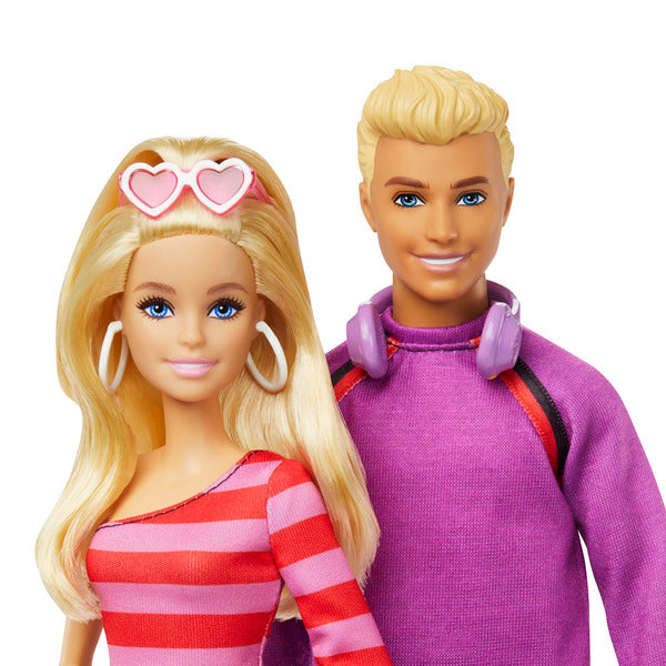 Load image into Gallery viewer, Barbie and Ken doll box in rollerblades