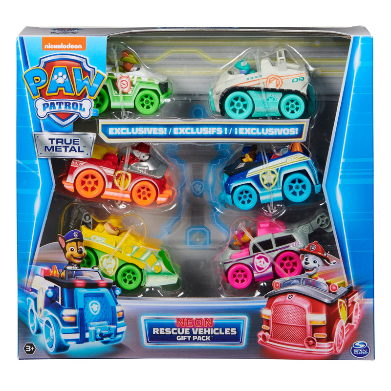 Load image into Gallery viewer, True Metal Neon Rescue 1:55 Scale Vehicle Gift Pack