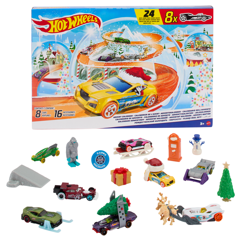 Load image into Gallery viewer, Hot Wheels-Calendrier de l'Avent2024-8 Divides and 16 accessories