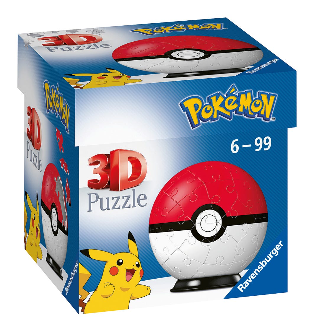 Ravensburger Pokémon Poké Ball 3D Puzzle – 54 Pieces
