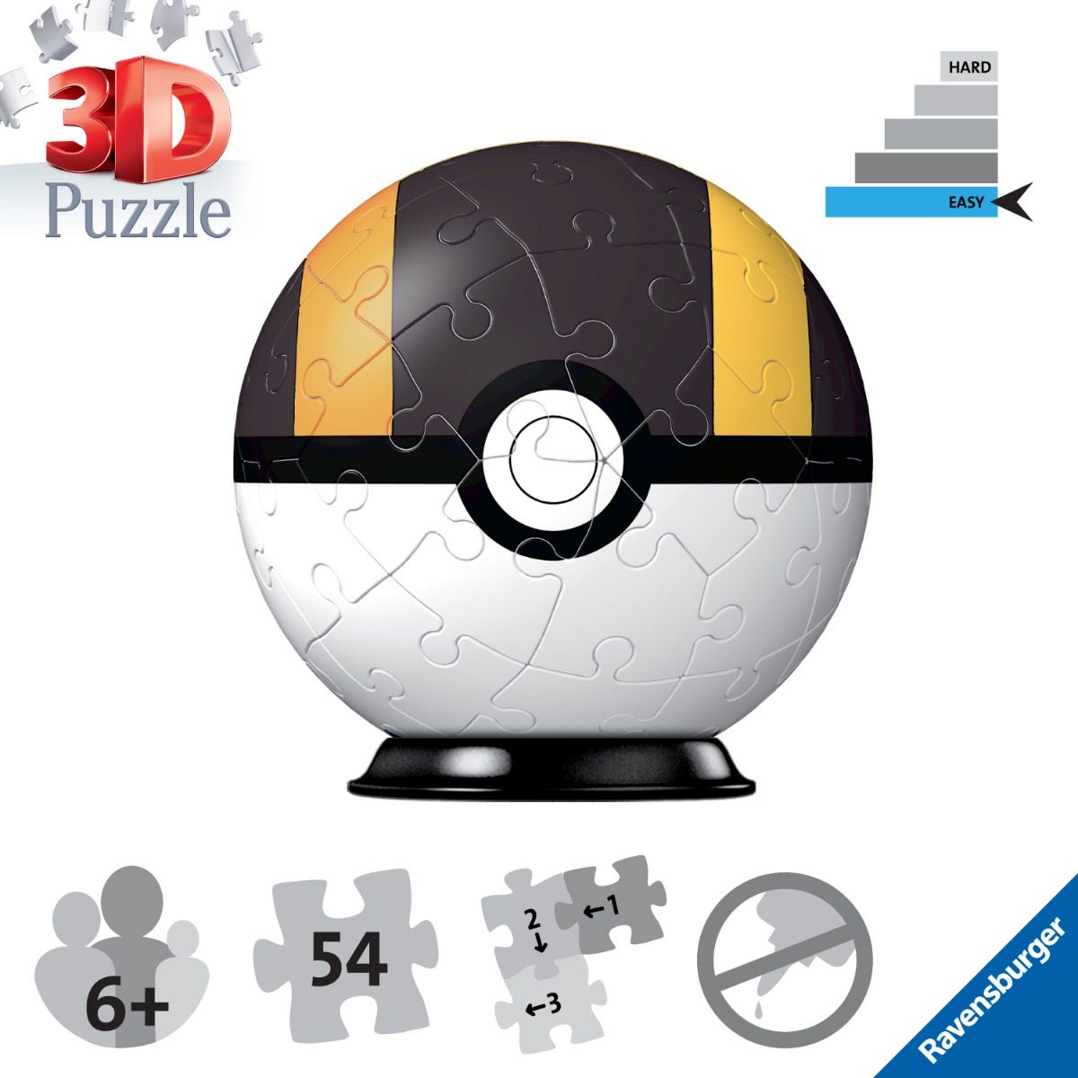 Ravensburger Pokémon Ultra Ball 3D Puzzle – 54 Pieces