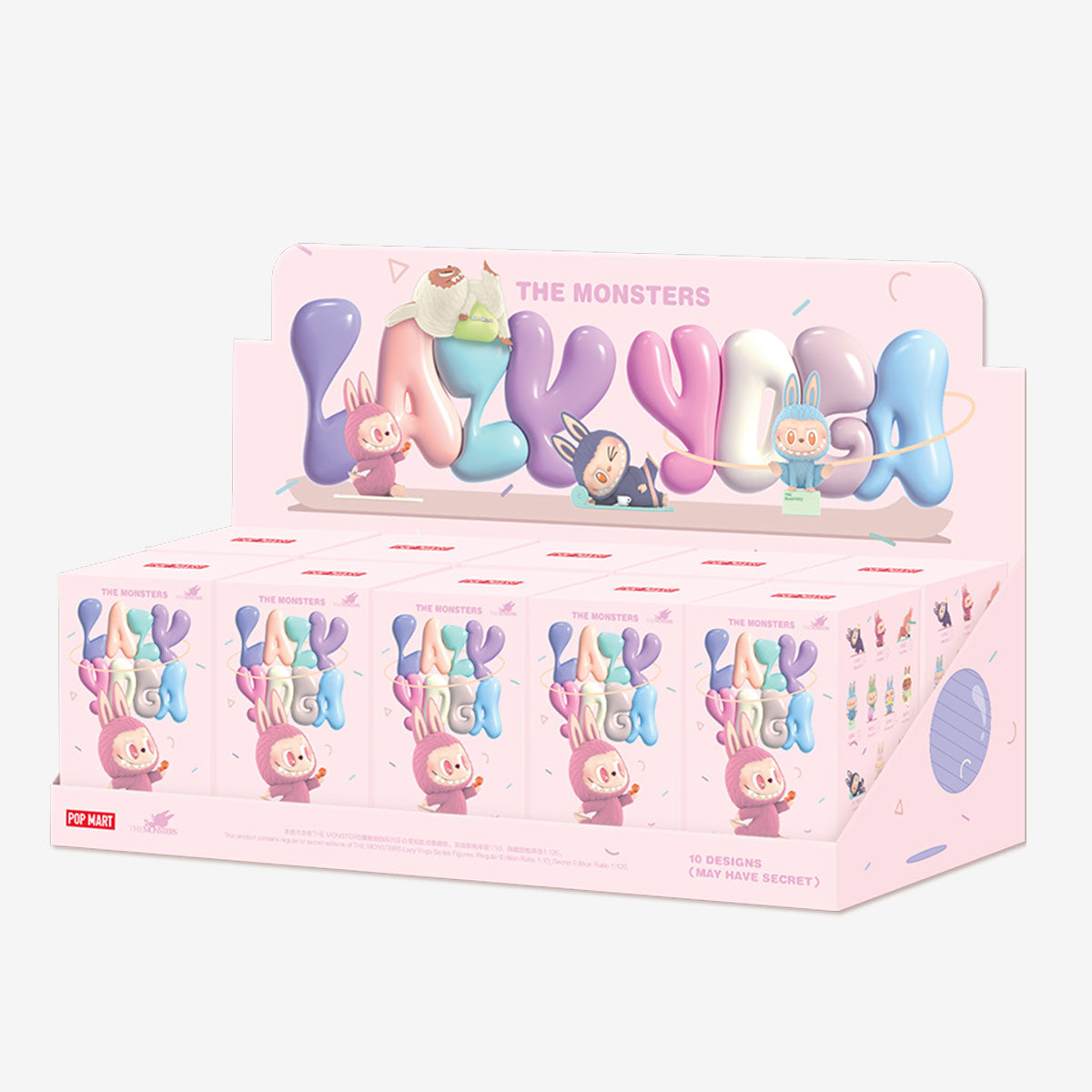 LABUBU THE MONSTERS – Lazy Yoga Series Display (10 pieces) – POP MART