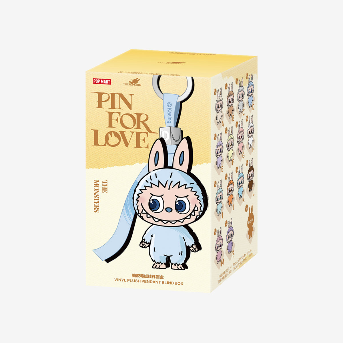 LABUBU THE MONSTERS – Pin For Love Series – Vinyl Plush Pendant Blind Box A-M (1 piece) – POP MART