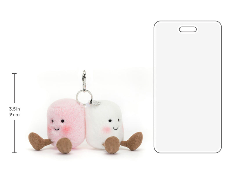Load image into Gallery viewer, AMUSABLE PAIR OF MARCHMOLLOWS BAG CHARM
