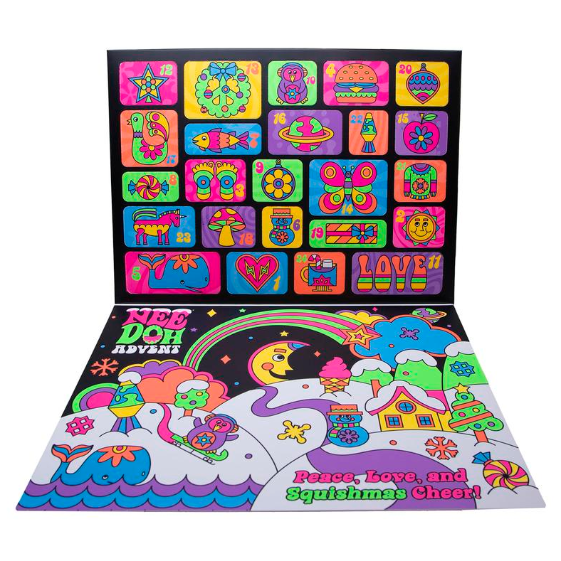 NeeDoh 24 Days Fidget Toy Advent Calendar – Limited Holiday Edition