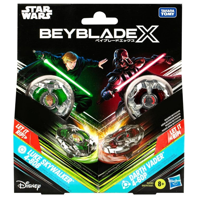 Luke Skywalker vs Darth Vader | Beyblade X Star Wars Collab – authentic product view 1