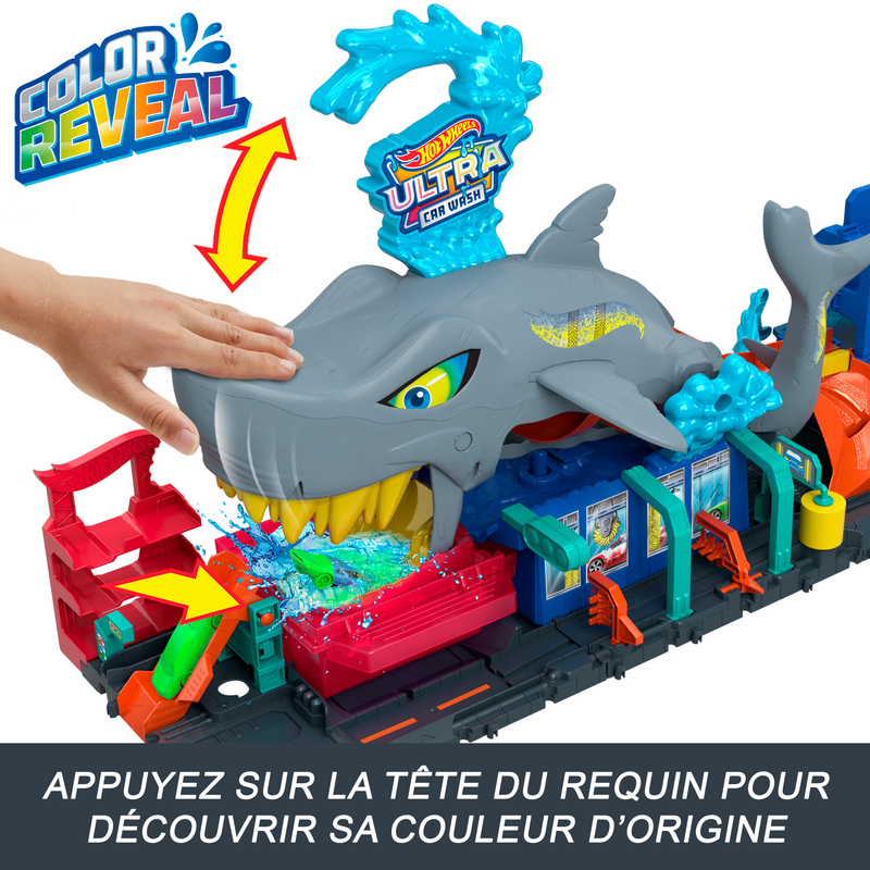 Load image into Gallery viewer, HOT Wheels City-Station De LAVE SERUQUE-COFFRET Car Color Reveal
