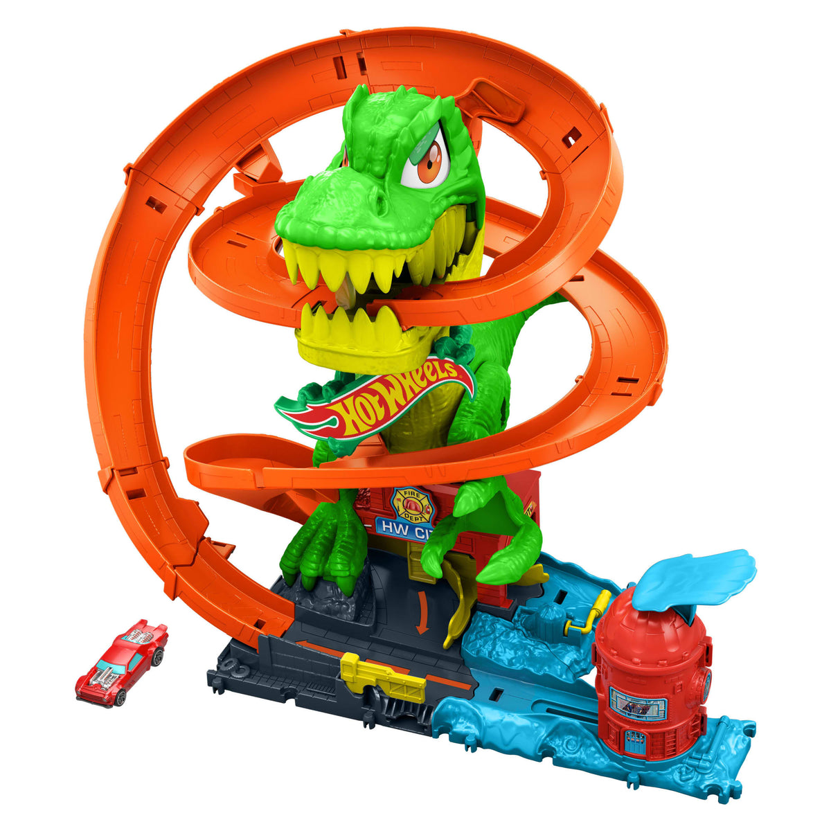 Hotwheels-Tx Battle of the late Dinosaur with truck
