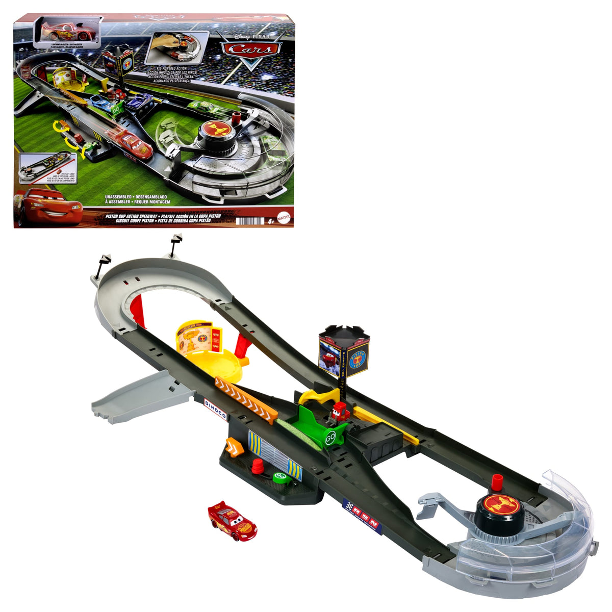 Disney · Pixar Cars Circuit Piston Cup-A With 1/55 car