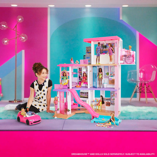 Barbie - Barbie Cabriolet Car - Model Doll vozidlo - od 3 let