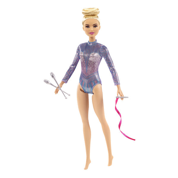 Blonde gymnast barbie doll