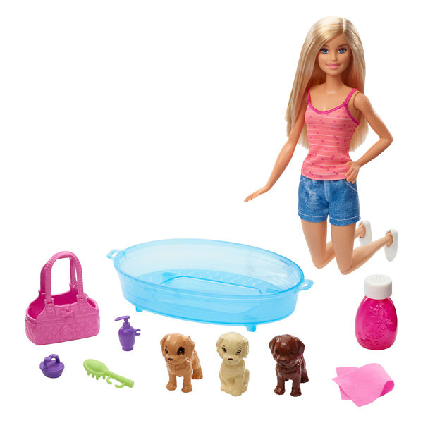 Load image into Gallery viewer, Barbie box and the puppy bath
