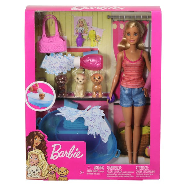 Load image into Gallery viewer, Barbie box and the puppy bath
