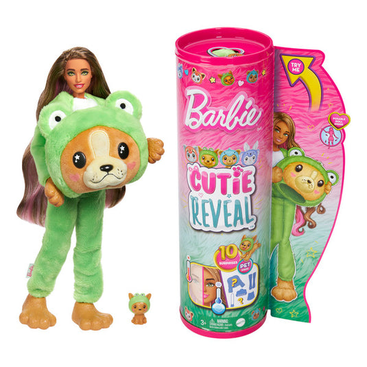 Barbie cutie doll Reveal puppy frog