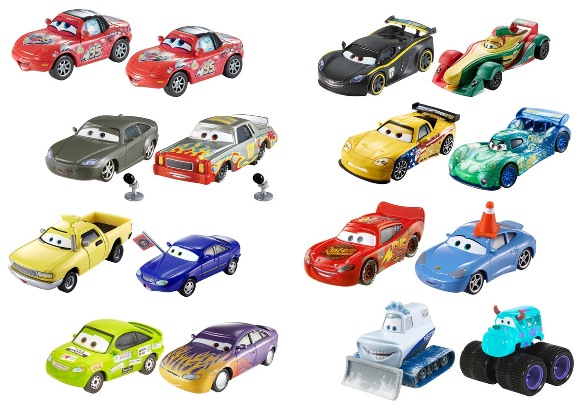Disney Pixar cars - Pack of 2 vehicles (random model) - Small car - 3 years and +