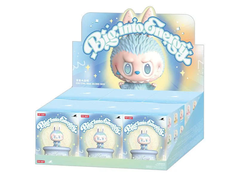 LABUBU THE MONSTERS – Big into Energy Series Display – 6 Crystal Balls – POP MART