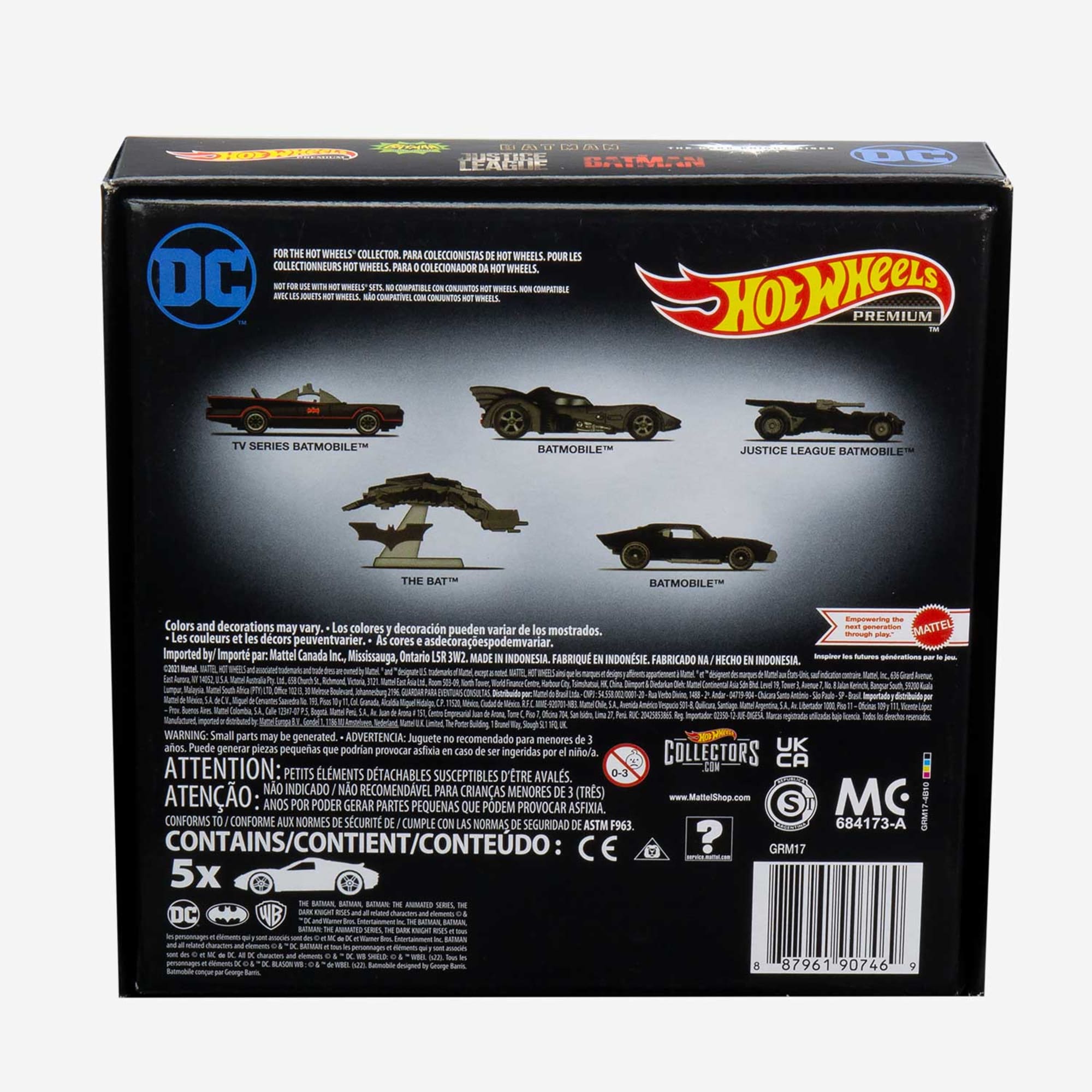 Hot Wheels Batman 5-Vehicle Pack