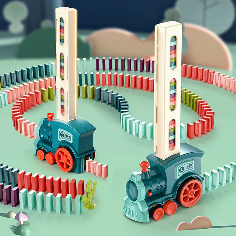 Load image into Gallery viewer, Montessori Domino Train - The Art of Playful Learning
