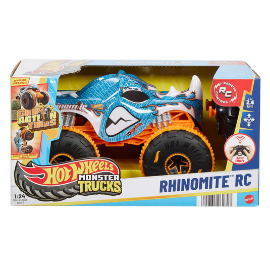 Hot Wheels-Monster Trucks Rhinomite-Battery -iped Drag