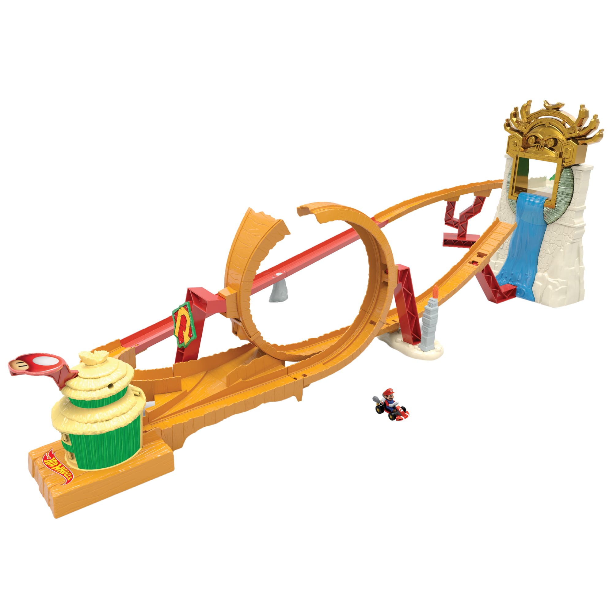 Hot Wheels - Circuit Circuit Box Kingdom of the Jungle of the film Super Mario Bros - Small car - 5 years and +