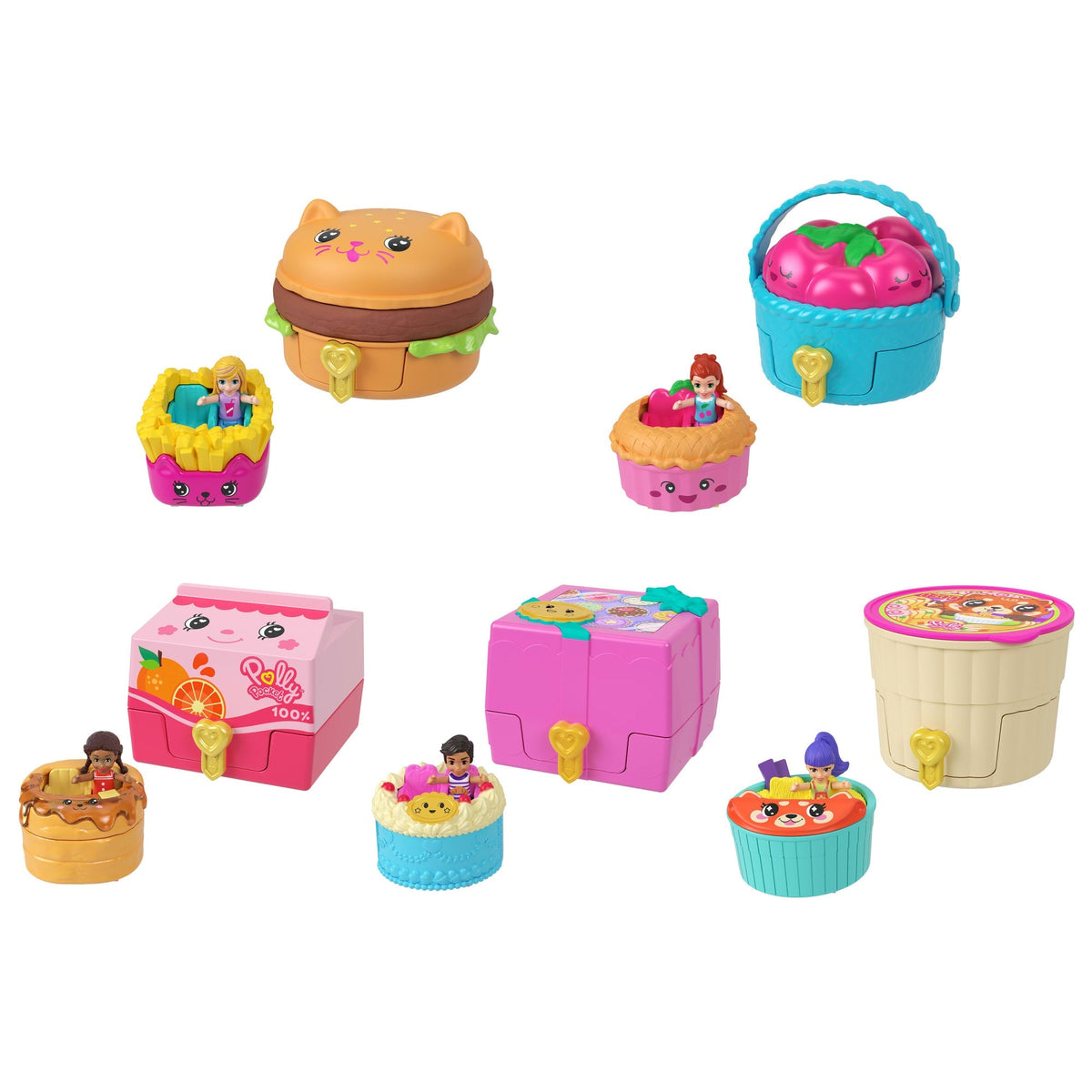 Polly Pocket-Multifacettes-Deluts and Mini-Figurines