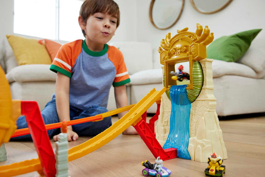 Hot Wheels - Circuit Circuit Box Kingdom of the Jungle of the film Super Mario Bros - Small car - 5 years and +