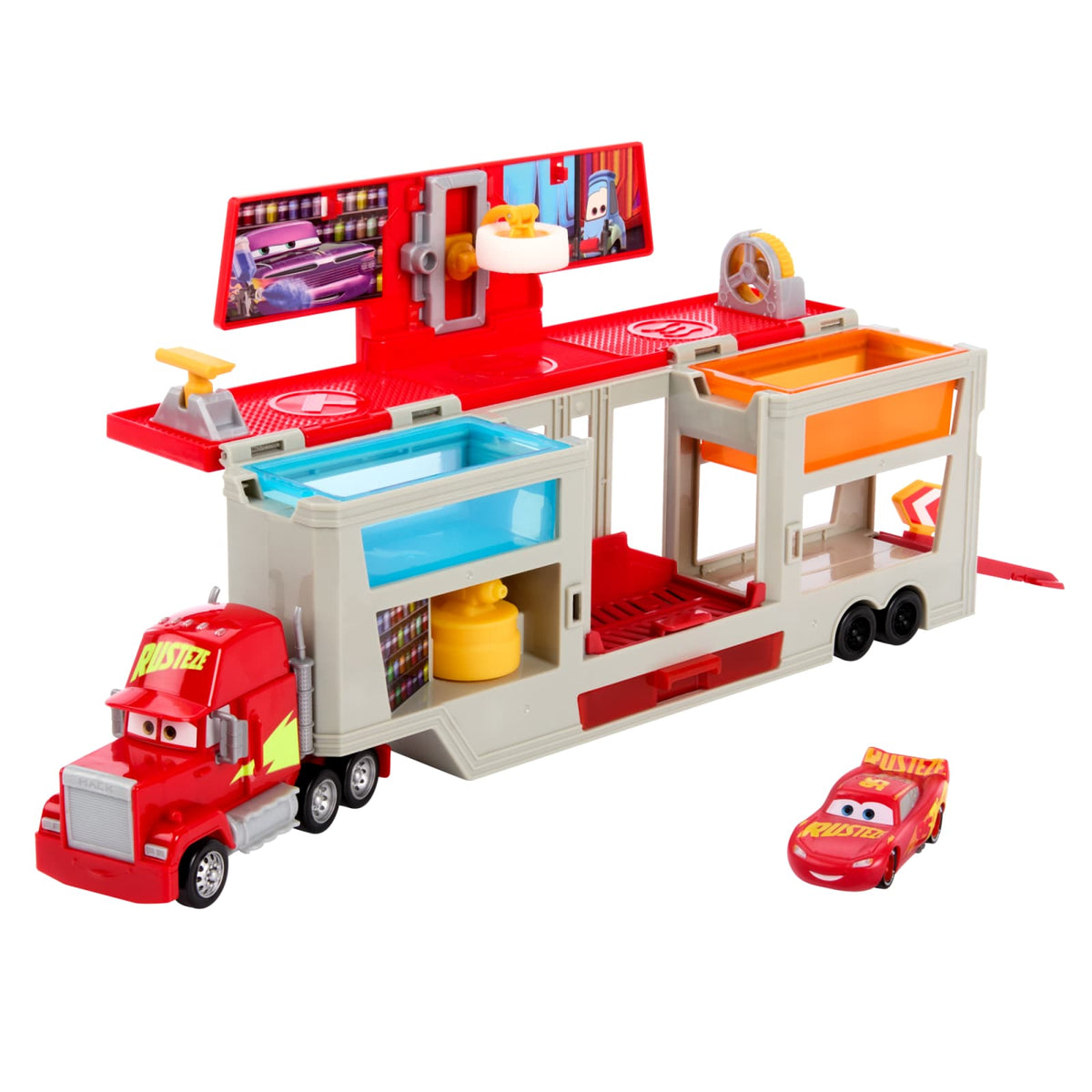Disney and Pixar Cars Color Changers Mobile Paint Shop Mack Playset