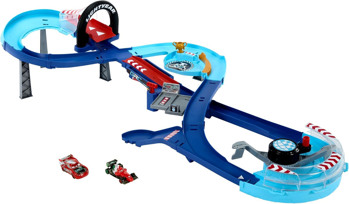 Disney and Pixar Cars GRC Jumping Raceway Playset – product view 1
