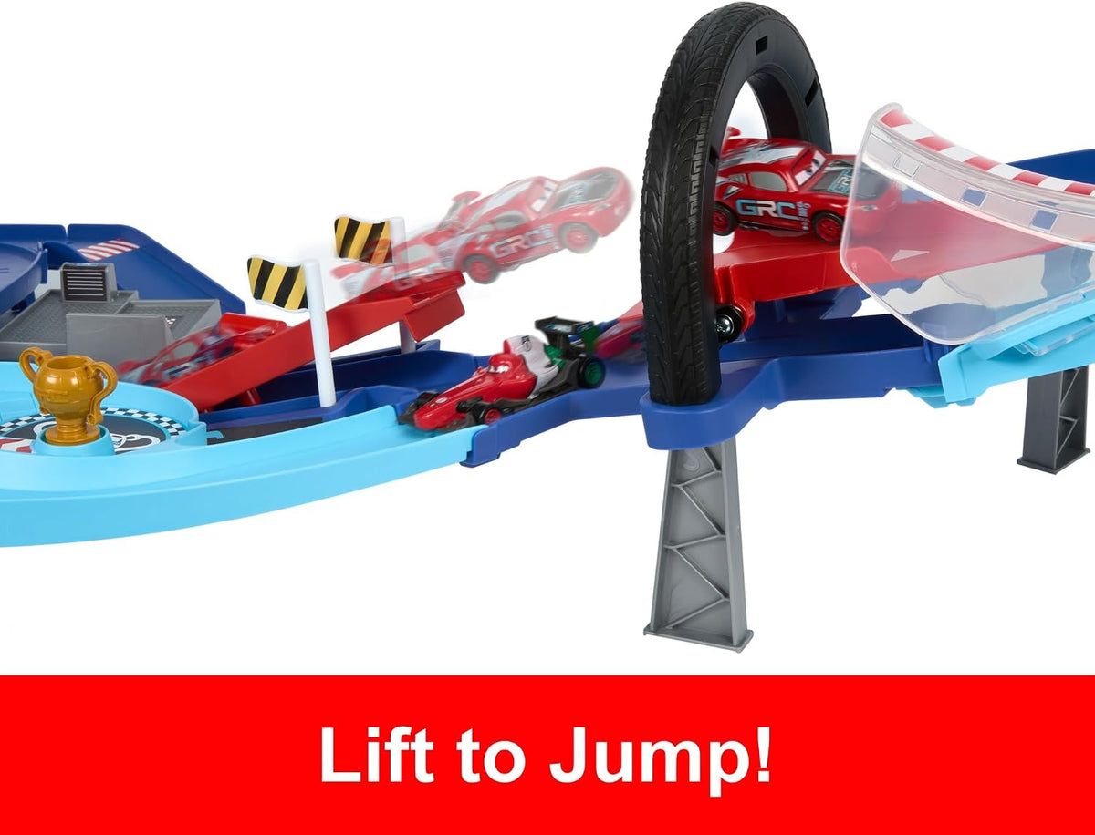 Disney and Pixar Cars GRC Jumping Raceway Playset – product view 3