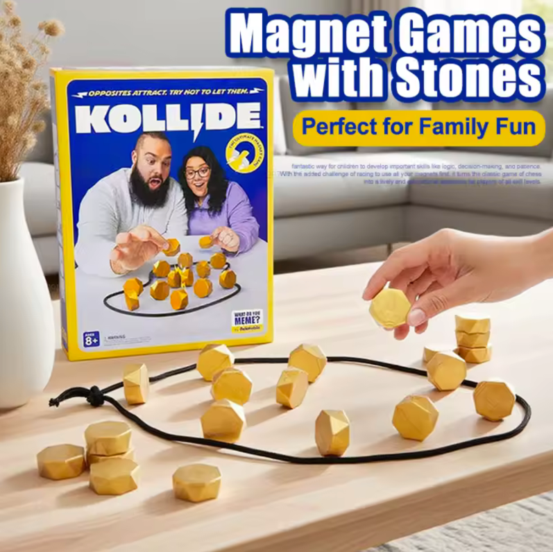 KOLLIDE Magnetic Strategy Game – Interactive Family Puzzle Set