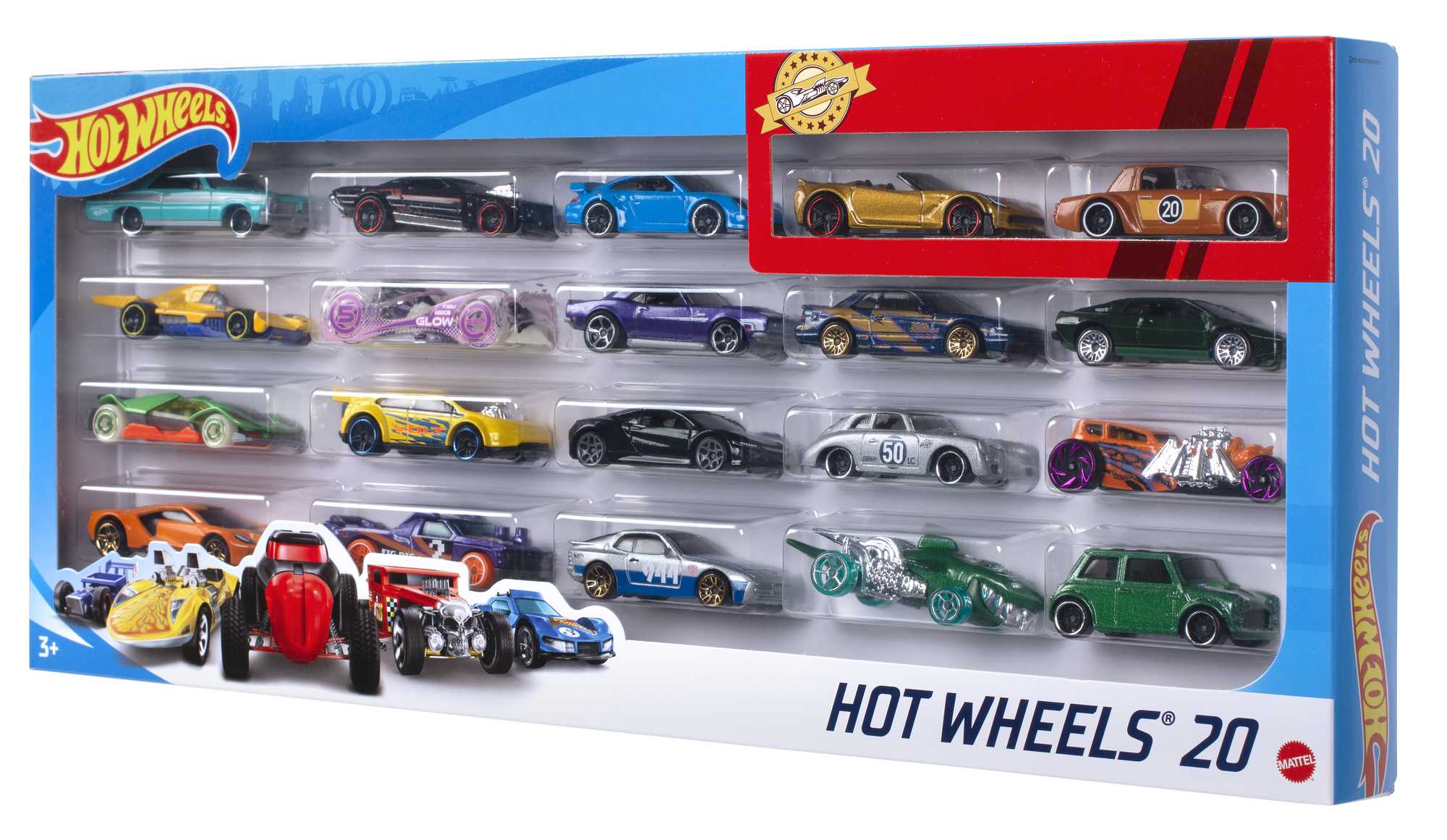 Hot Wheels Box of 20 vehicles
