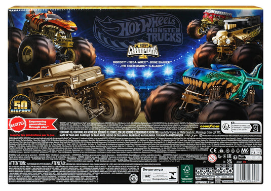 Hotwheels-Trophy Champions-Coffret Monster Trucks vehicles